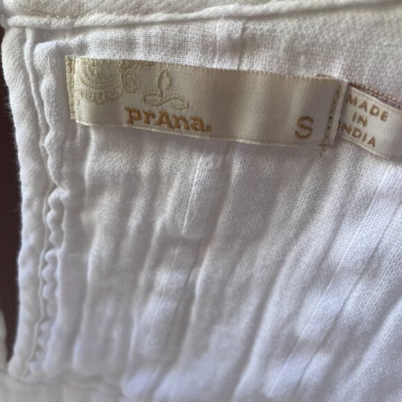 Prana White Top Small - Picture 3 of 6